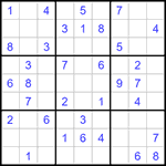 Судоку 9х9 #1246 легкий