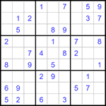 Судоку 9х9 #1247 легкий