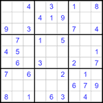 Судоку 9х9 #1248 легкий