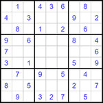 Судоку 9х9 #1251 легкий