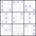 Судоку 9х9 #1252 легкий