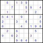 Судоку 9х9 #1253 легкий