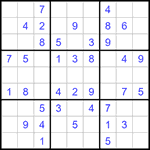 Судоку 9х9 #1256 легкий