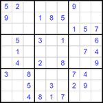 Судоку 9х9 #1258 легкий