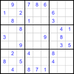 Судоку 9х9 #1175 средний