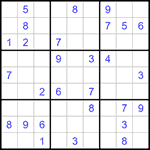 Судоку 9х9 #1176 средний