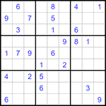 Судоку 9х9 #1177 средний