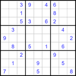 Судоку 9х9 #1178 средний