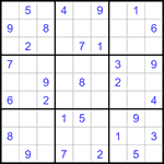 Судоку 9х9 #1181 средний