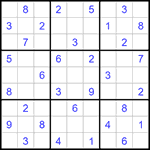 Судоку 9х9 #1182 средний