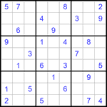 Судоку 9х9 #1183 средний