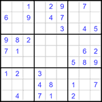 Судоку 9х9 #1184 средний