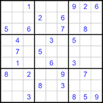 Судоку 9х9 #1187 средний