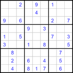 Судоку 9х9 #1190 средний