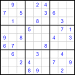 Судоку 9х9 #1191 средний