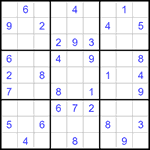 Судоку 9х9 #1192 средний