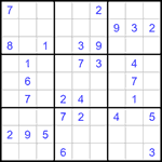 Судоку 9х9 #1193 средний