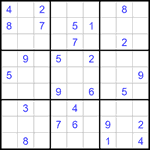 Судоку 9х9 #1196 средний