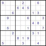 Судоку 9х9 #1198 средний