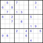 Судоку 9х9 #1199 средний
