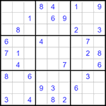 Судоку 9х9 #1204 средний