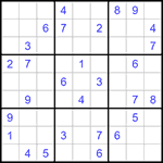 Судоку 9х9 #1205 средний