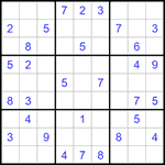 Судоку 9х9 #1206 средний