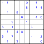 Судоку 9х9 #1210 средний