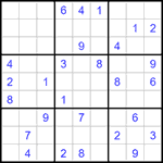 Судоку 9х9 #1213 средний