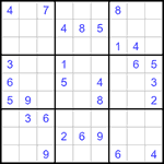 Судоку 9х9 #1215 средний