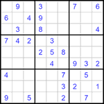 Судоку 9х9 #1218 средний