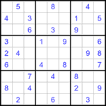 Судоку 9х9 #1220 средний