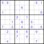 Судоку 9х9 #1223 средний