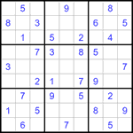 Судоку 9х9 #1224 средний
