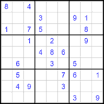 Судоку 9х9 #1227 средний