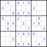 Судоку 9х9 #1228 средний