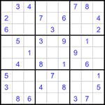Судоку 9х9 #1230 средний