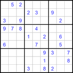 Судоку 9х9 #1178 трудный