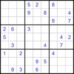 Судоку 9х9 #1179 трудный