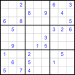 Судоку 9х9 #1204 трудный