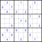 Судоку 9х9 #1218 трудный