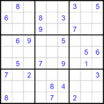 Судоку 9х9 #1230 трудный