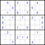 Судоку 9х9 #1172 очень трудный