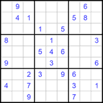 Судоку 9х9 #1174 очень трудный