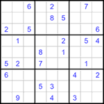 Судоку 9х9 #1185 очень трудный