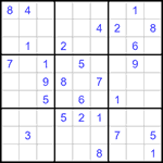 Судоку 9х9 #1196 очень трудный