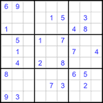 Судоку 9х9 #1197 очень трудный