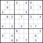 Судоку 9х9 #1202 очень трудный