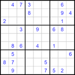 Судоку 9х9 #1209 очень трудный