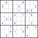 Судоку 9х9 #1210 очень трудный